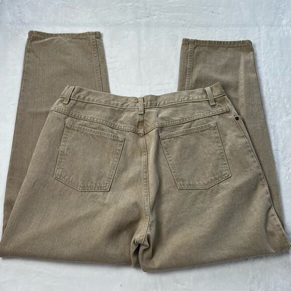L.L. Bean women’s original fit relaxed Tan jeans size 18 reg 36X29 - Picture 2 of 9
